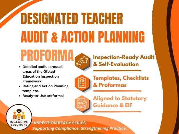 Designated Teacher Self-Evaluation & Inspection Readiness Audit
