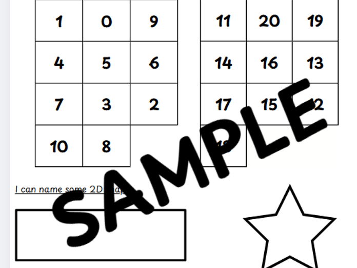 Early Numeracy Assessment P1