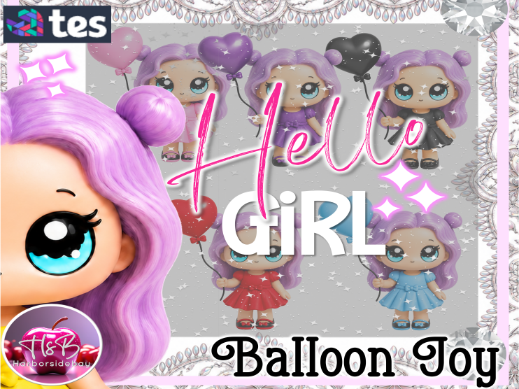 Hello Girl | Balloon Joy Clip Art For Arts Crafts Projects