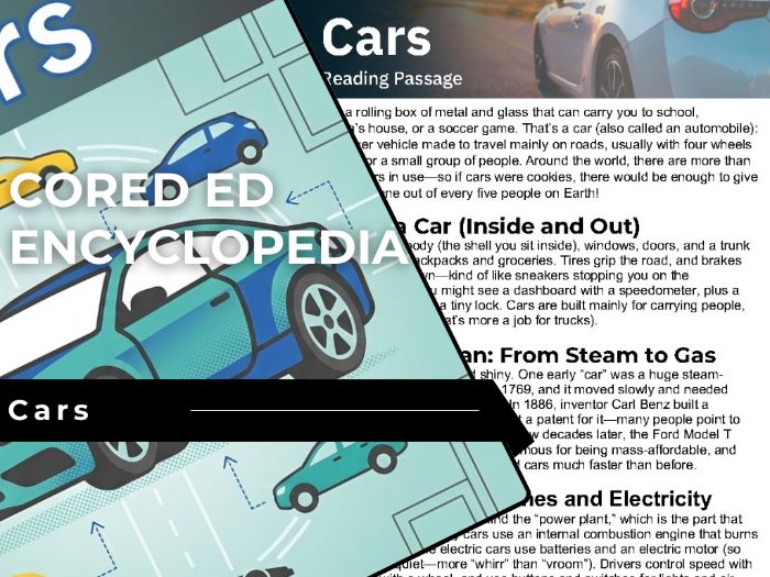 Cars Reading Comprehension Passage