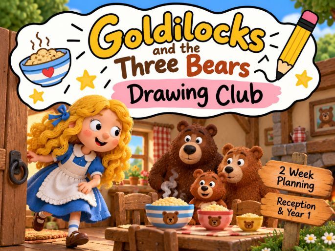 Goldilocks and the Three Bears – Drawing Club Inspired 2-Week Unit - With Colourful Semantics