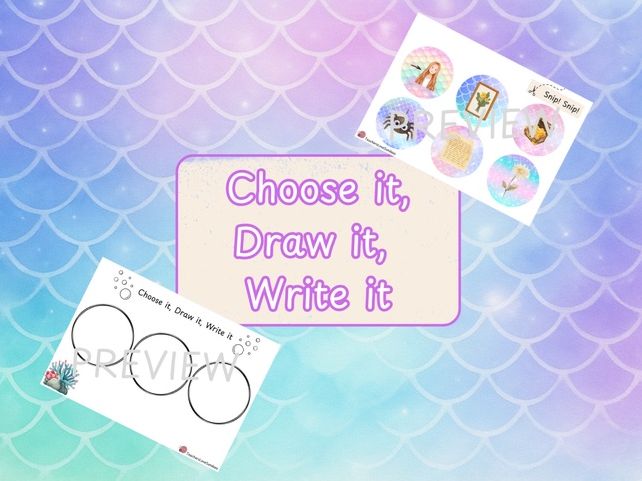 Phase 3 Merpeople Choose it, Draw it, Write it