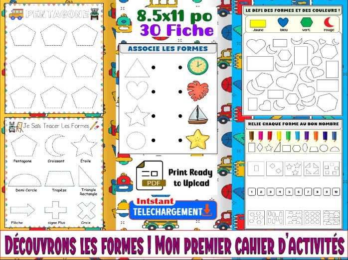 Découvrons les formes ! Mon premier cahier d’activités