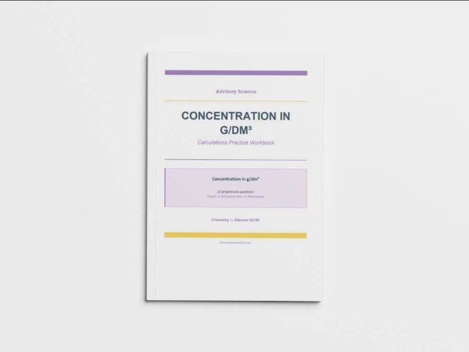 Concentration in g/dm³ - Edexcel GCSE Chemistry Calculation Practice Book