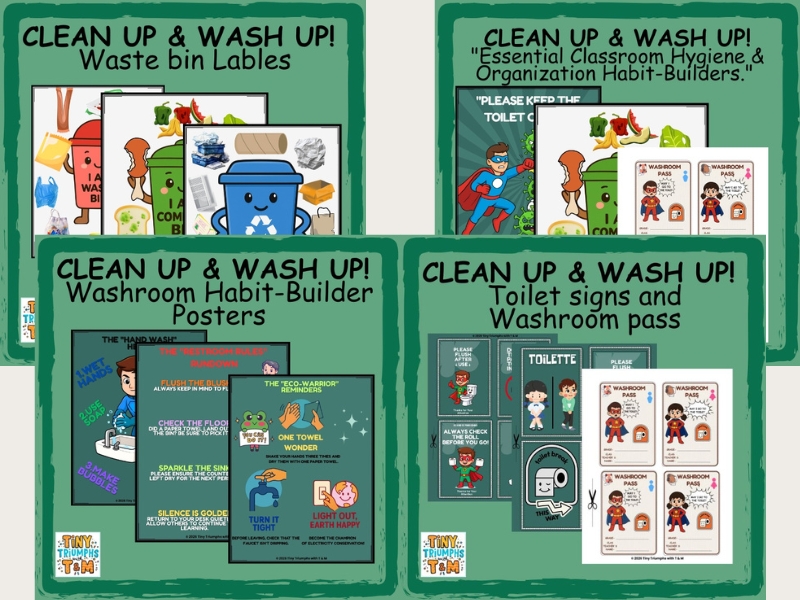 "Clean Up & Wash Up!" Habit-Builder Bundle"