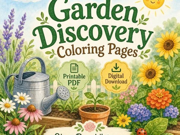 Garden Discovery Coloring Pages