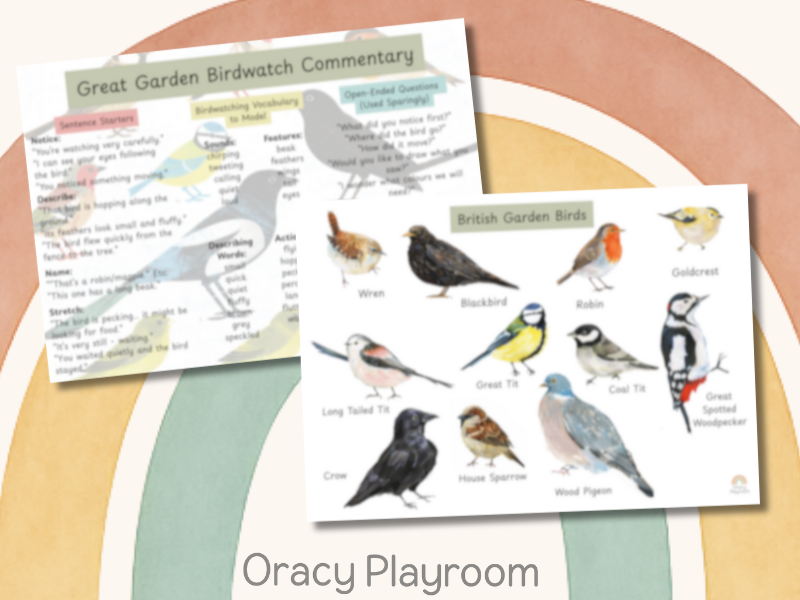 Big Garden Birdwatch Commentary Sheet