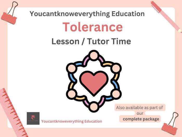 Tolerance Lesson