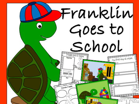 Franklin Goes to School book companion and sequencing