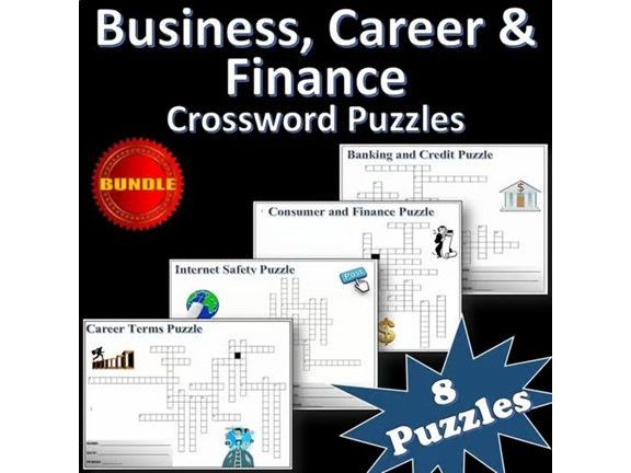 Business | Career Crossword Puzzle Bundle