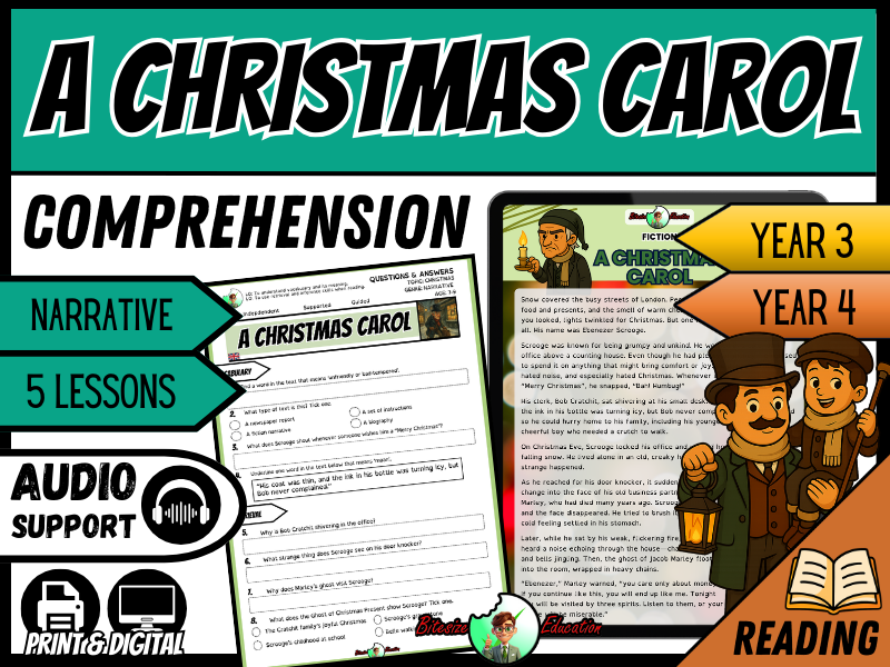 A Christmas Carol | Reading Comprehension | Year 3/4