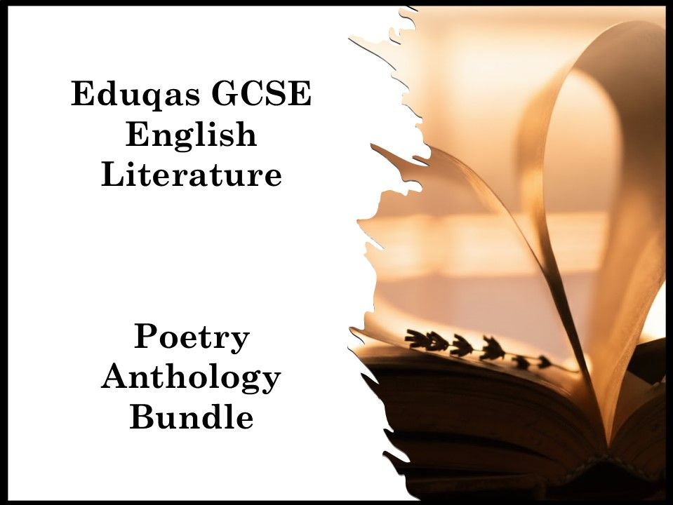 Eduqas GCSE English Literature Poetry Anthology Bundle