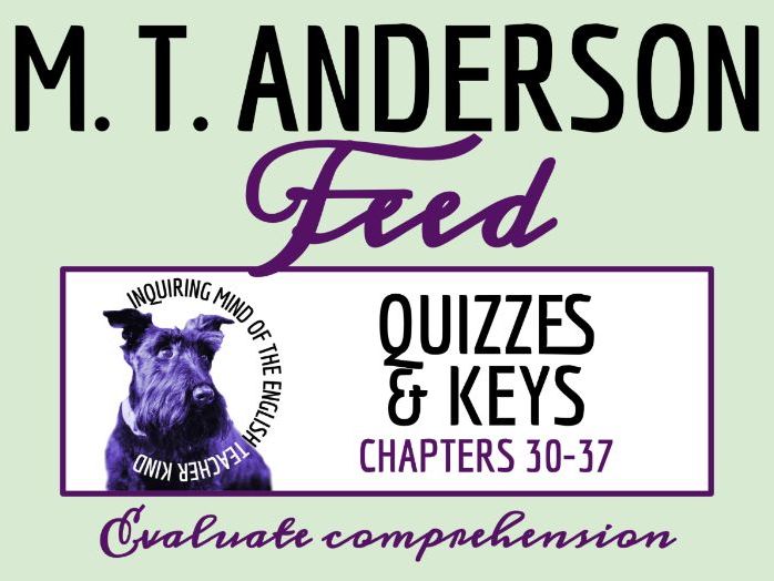 Feed by M. T. Anderson Chapters 30 through 37 Quiz and Answer Key
