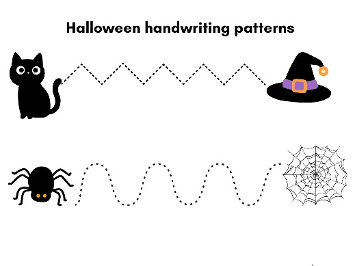 Halloween Pattern Tracing Worksheet | Handwriting and Pencil Control | EYFS