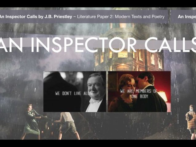 An Inspector Calls by J.B.Priestley: SOW Scheme of Work