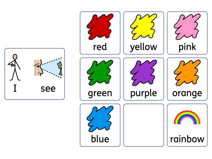 Colour Symbol Choice Board