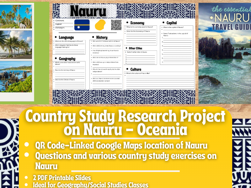 Country Study Research Project - Nauru - Social Studies Report - Oceania