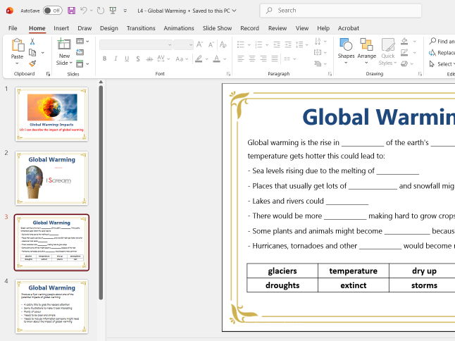 Global Warming - Geography Scheme of Work (6 Lessons) | Upper KS2