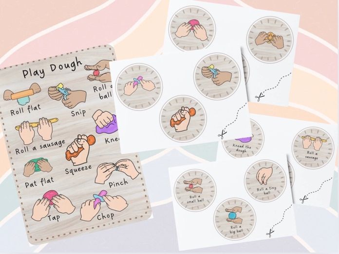Display - Play Dough Skills Poster & Disks