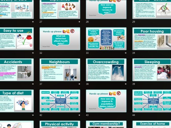 AAQ BTEC Health & Social Care Unit 3 Principles C1 Social determinants