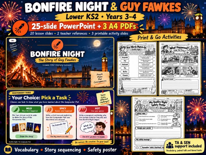 Bonfire Night & Guy Fawkes LKS2