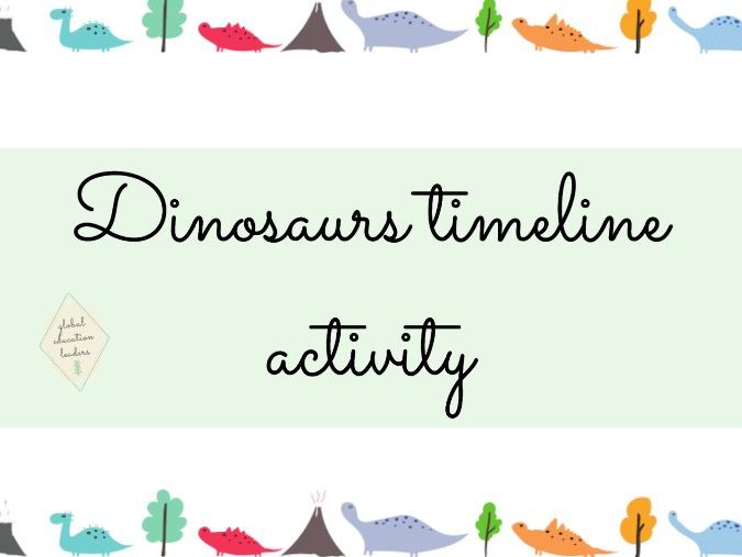 Dinosaur Timeline Activity