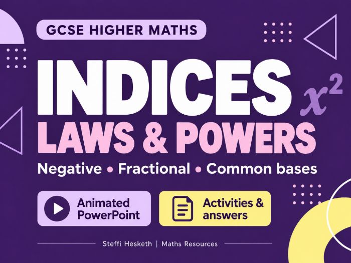 GCSE Higher Indices | Laws, Fractional & Negative Powers