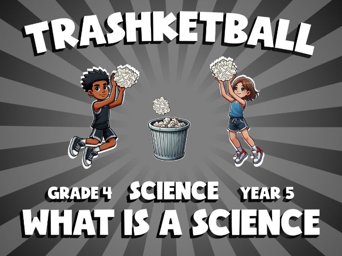 What is a Science TRASHKETBALL Science Game | No-Prep Year 5 Review Activity