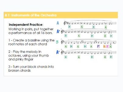Year 8 Instruments of the Orchestra - Ternary Form Performance | KS3 Music Lesson 6