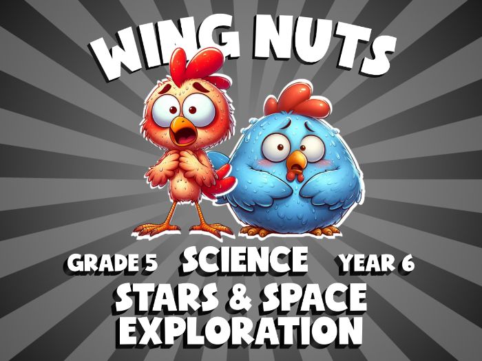 Stars & Space Exploration WING NUTS Science Game | No-Prep Year 6 Review Activity