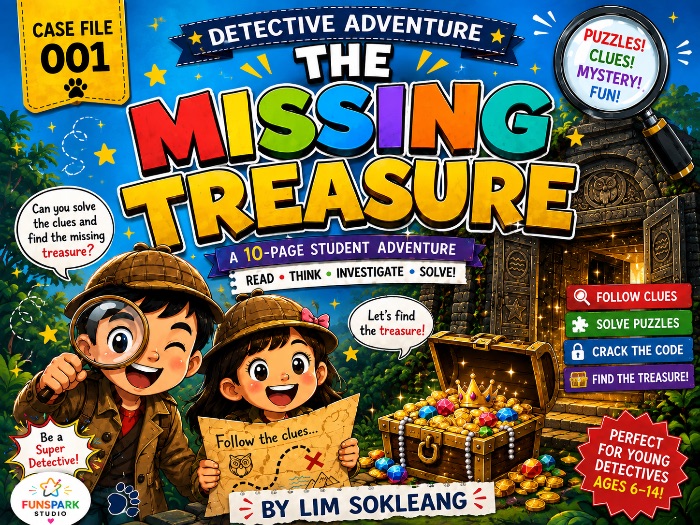 The Missing Treasure | Detective Adventure | Reading, Puzzles & Critical Thinking.