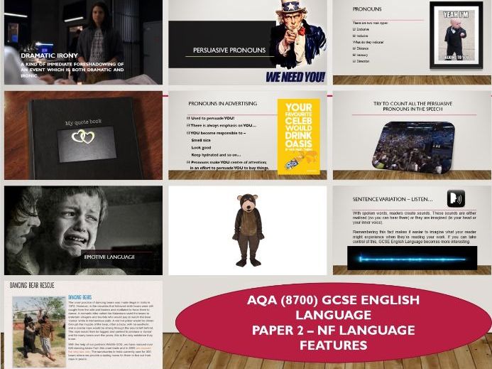 AQA 8700/2 GCSE English Language - Non-fiction Features