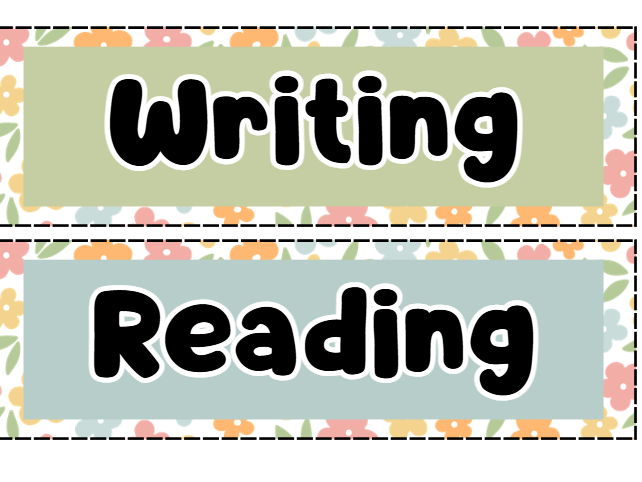 Floral Classroom Labels | Editable Name, Tray & Resource Labels | PowerPoint Resource