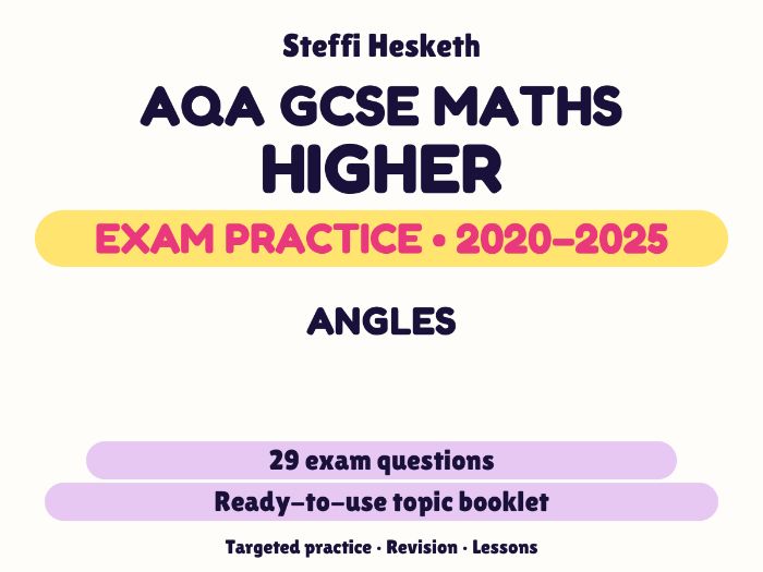 AQA GCSE Maths Higher: Angles Exam Questions | 2020-2025