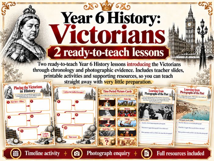 Victorians in Context: Timeline and Photo Analysis Lessons (Year 6)