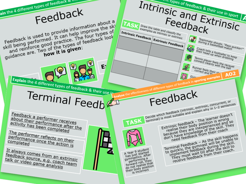 5. Types of Feedback