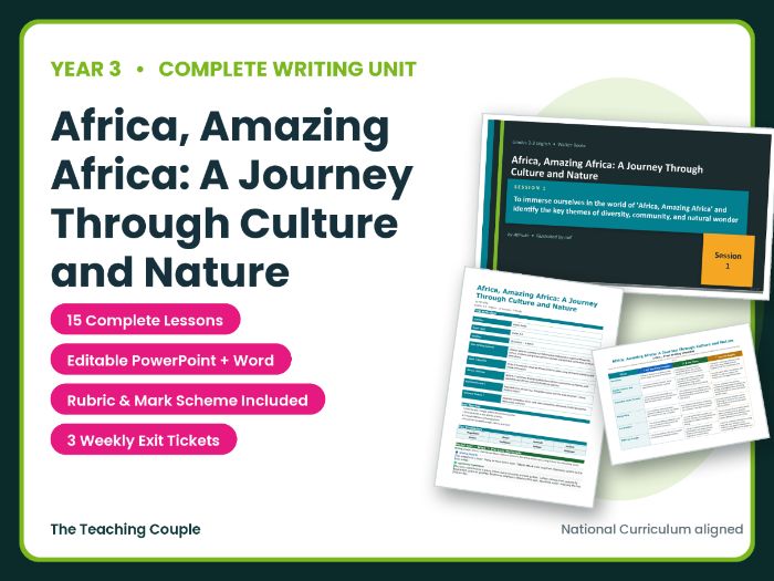 Africa, Amazing Africa: A Journey Through Culture | Year 3 English Unit