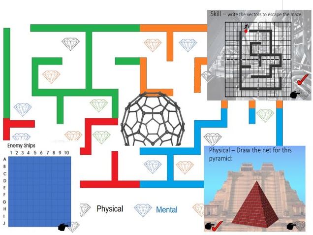 Maths Quiz - Quiztal Maze and team theme