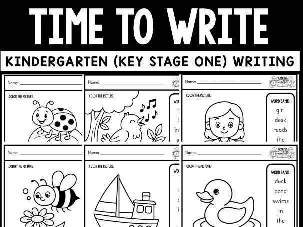 Time to Write Kindergarten (KEY STAGE 1)