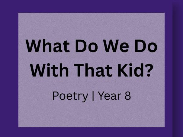 The Unit — Reading & Writing Lesson | Tone & Text Evidence | Year 8 (KS3)