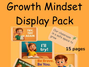 Growth Mindset SPHE Poster Display Pack