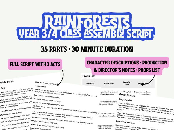 LKS2 Rainforests Assembly Script