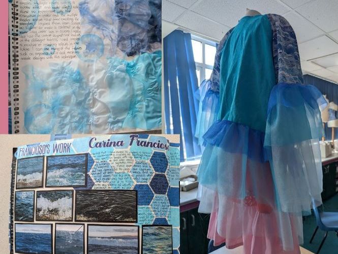 GCSE ART TEXTILES -NATURAL FORMS