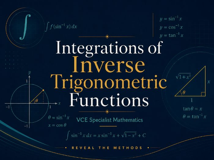 VCE Specialist Maths - Integration of Inverse Trig