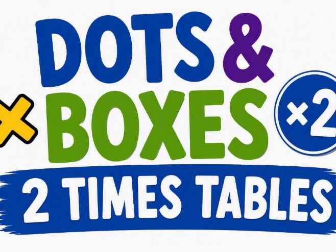 Dots & Boxes Multiplication Game: Multiply by 2 | Fun Maths Fluency Activity