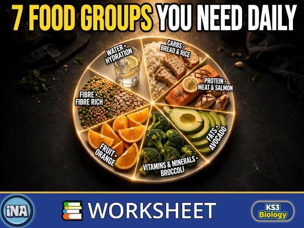 Balanced Diet - KS3 Biology Worksheet