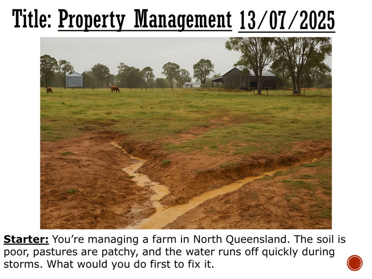 Agricultural science - property management