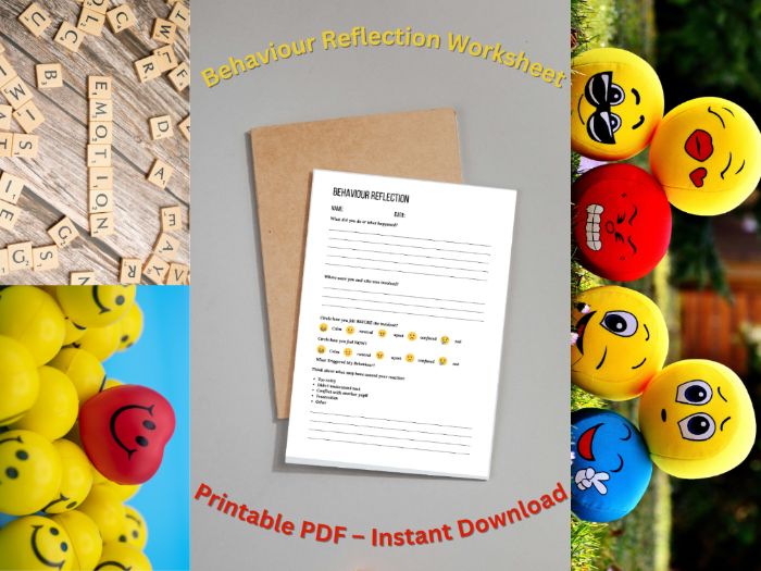 Behaviour Reflection Worksheet
