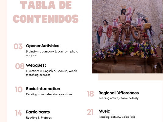 Easter in Spain (Spanish & English)