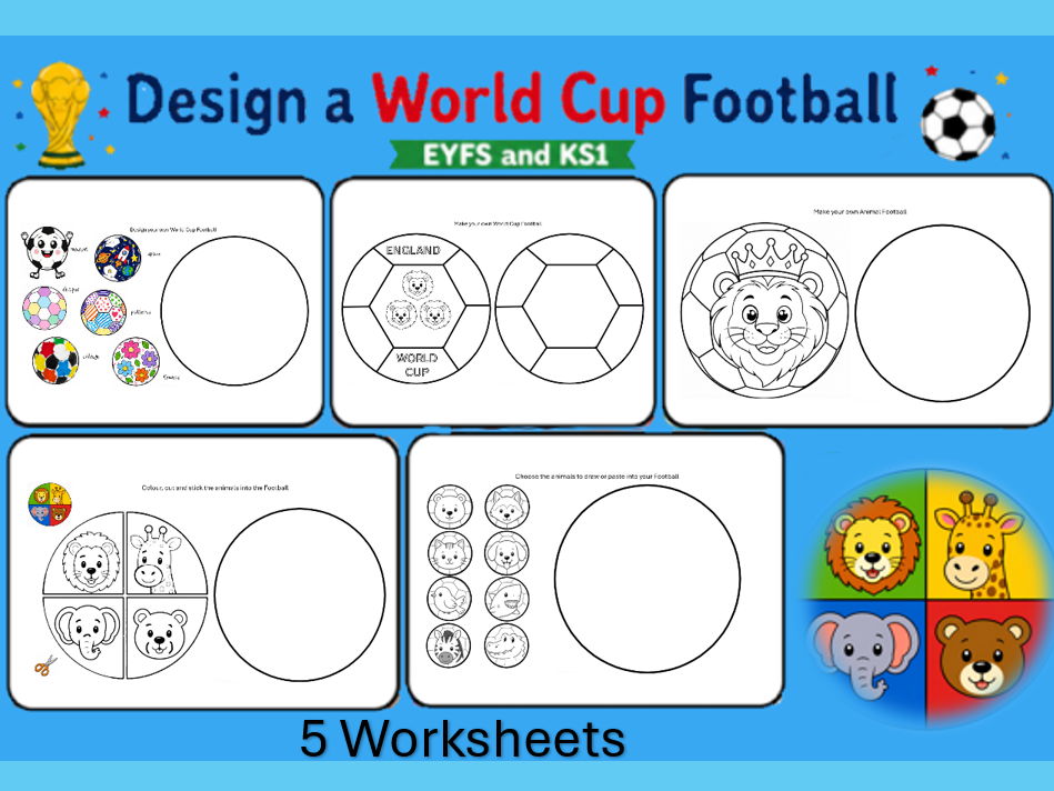 Design a World Cup Football EYFS and KS1